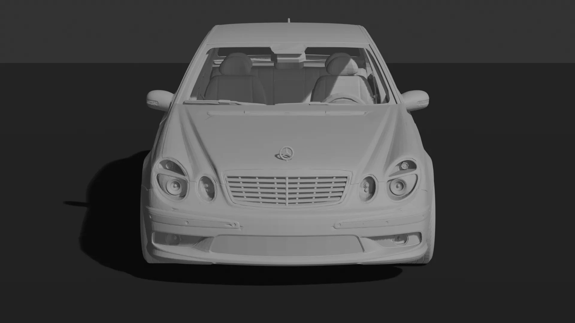 Mercedes-Benz E55 AMG W211 STL 3D Print Model