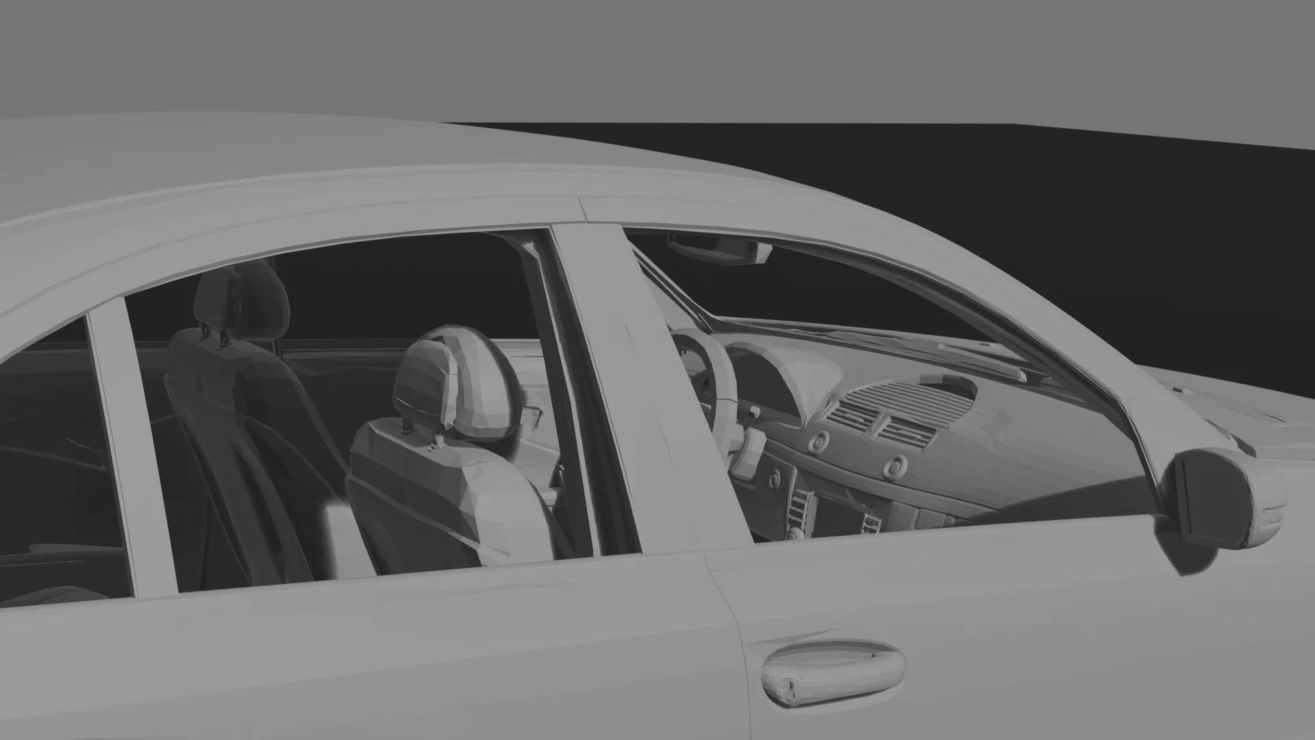 Mercedes-Benz E55 AMG W211 STL 3D Print Model