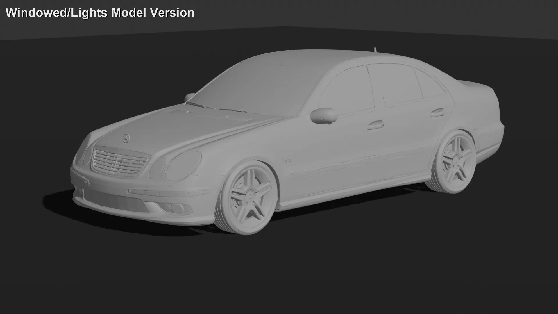 Mercedes-Benz E55 AMG W211 STL 3D Print Model