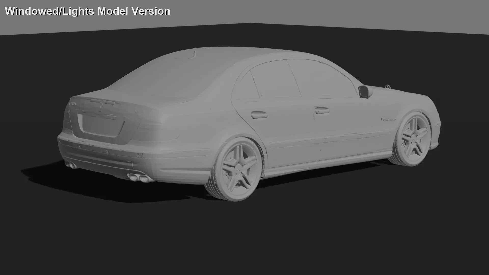 Mercedes-Benz E55 AMG W211 STL 3D Print Model