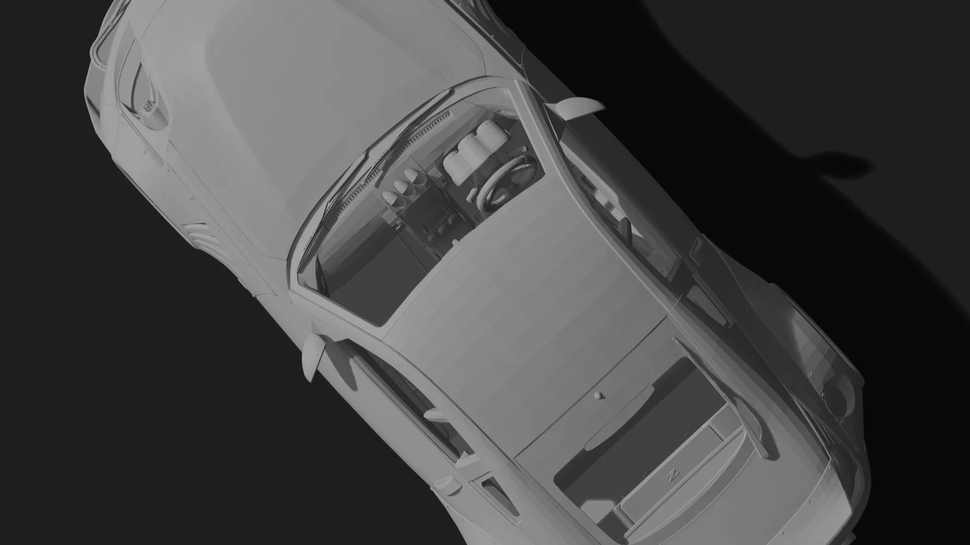 Nissan 350Z Rocket Bunny Widebody STL 3D Print Model