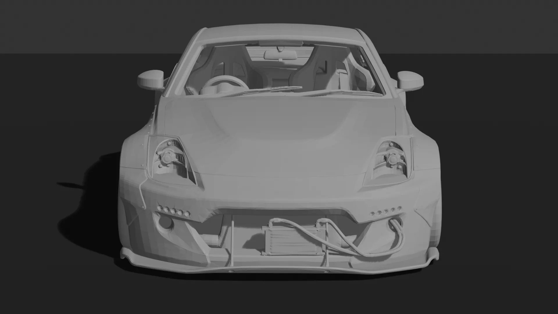Nissan 350Z Rocket Bunny Widebody STL 3D Print Model