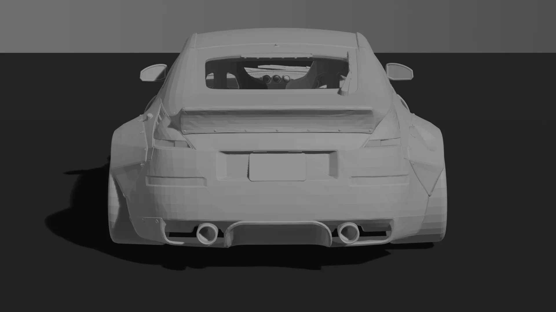 Nissan 350Z Rocket Bunny Widebody STL 3D Print Model