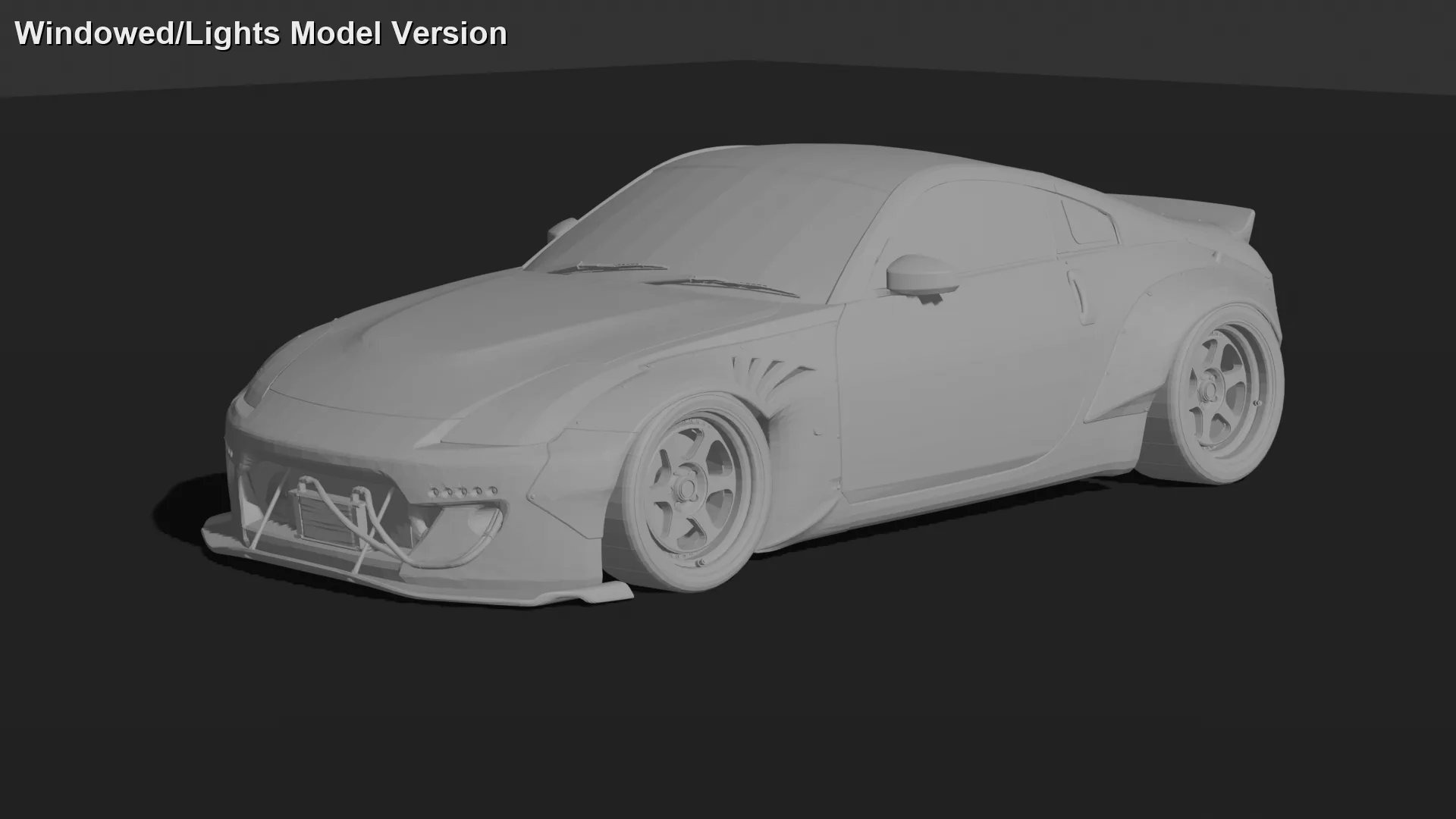 Nissan 350Z Rocket Bunny Widebody STL 3D Print Model