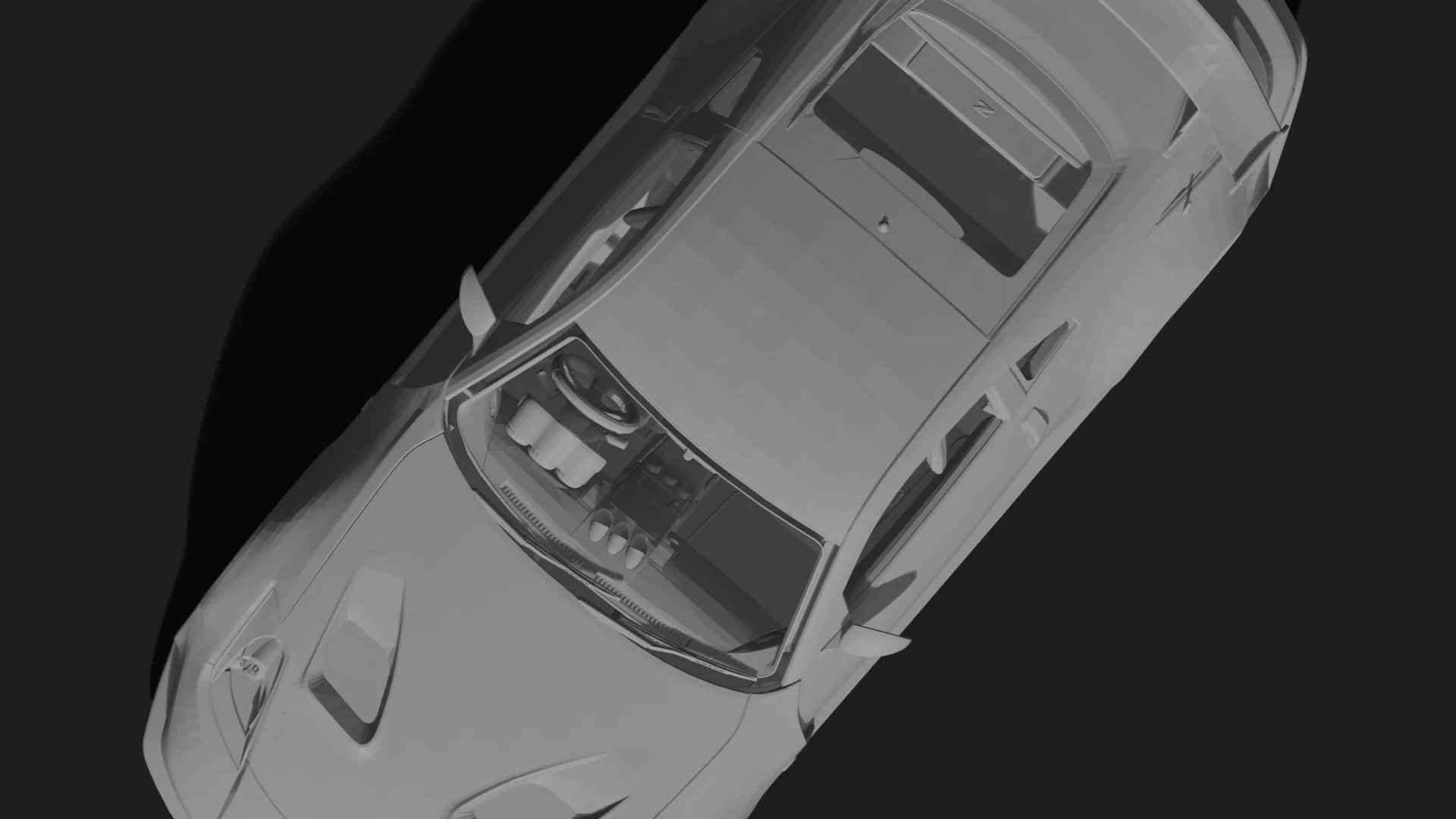 Nissan 350Z Top Secret Super G-Force STL 3D Print Model