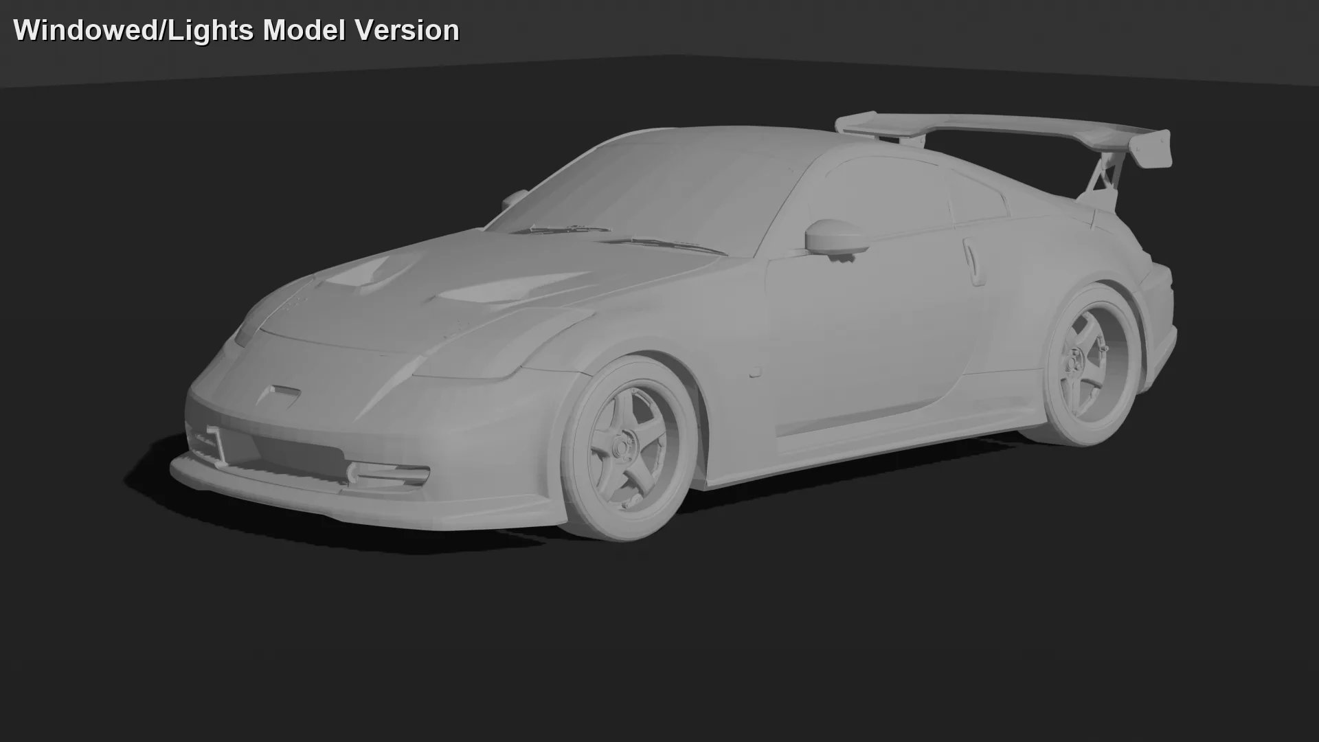 Nissan 350Z Top Secret Super G-Force STL 3D Print Model