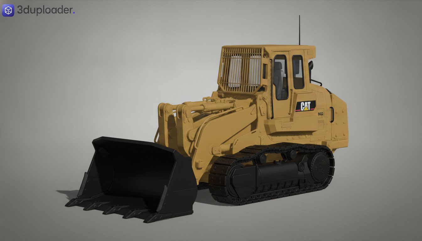 Caterpillar 963 Track Loader STL 3D Print Model