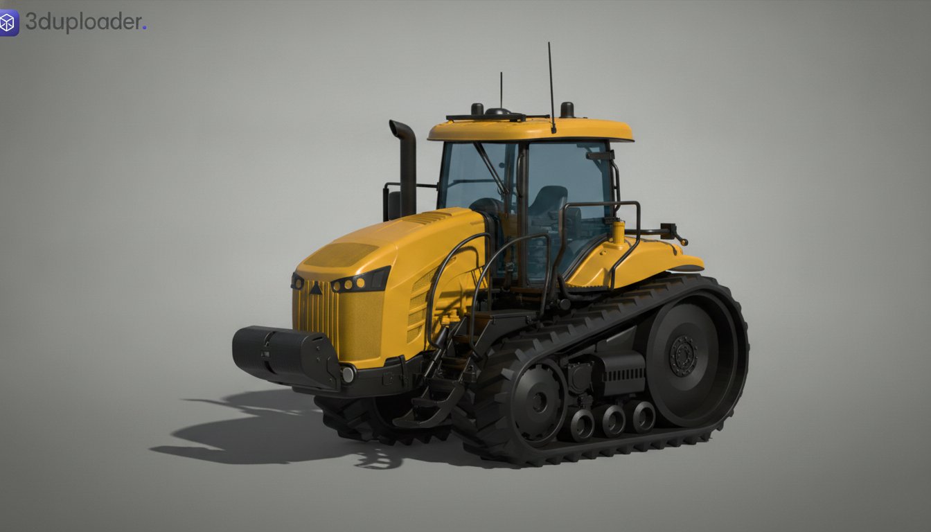 Challenger MT800 Track Tractor STL 3D Print Model