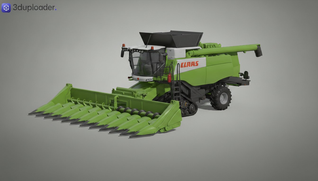 Claas Lexion 8900TT Combine Harvester STL 3D Print Model