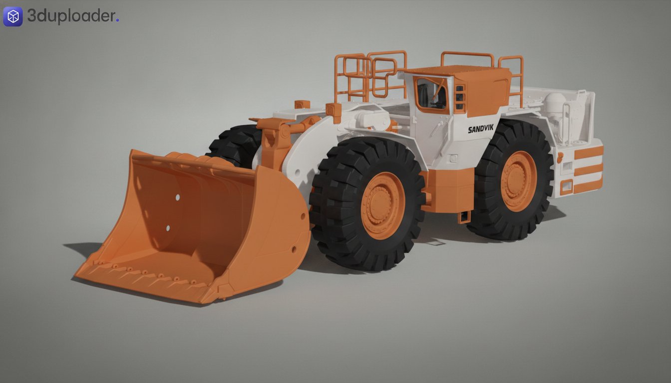 Sandvik LH517i Underground Loader STL 3D Print Model