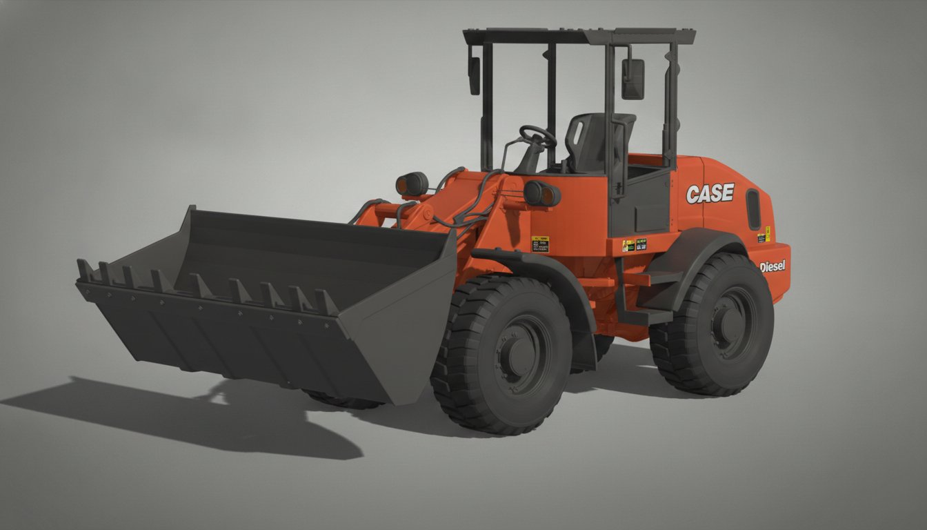 Case 621F Wheel Loader STL 3D Print Model