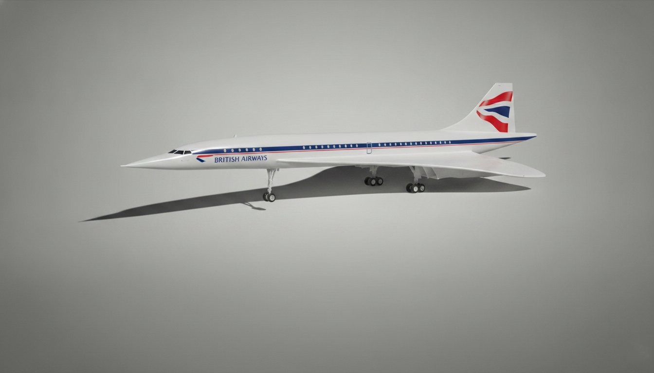 Concorde British Airways STL 3D Print Model