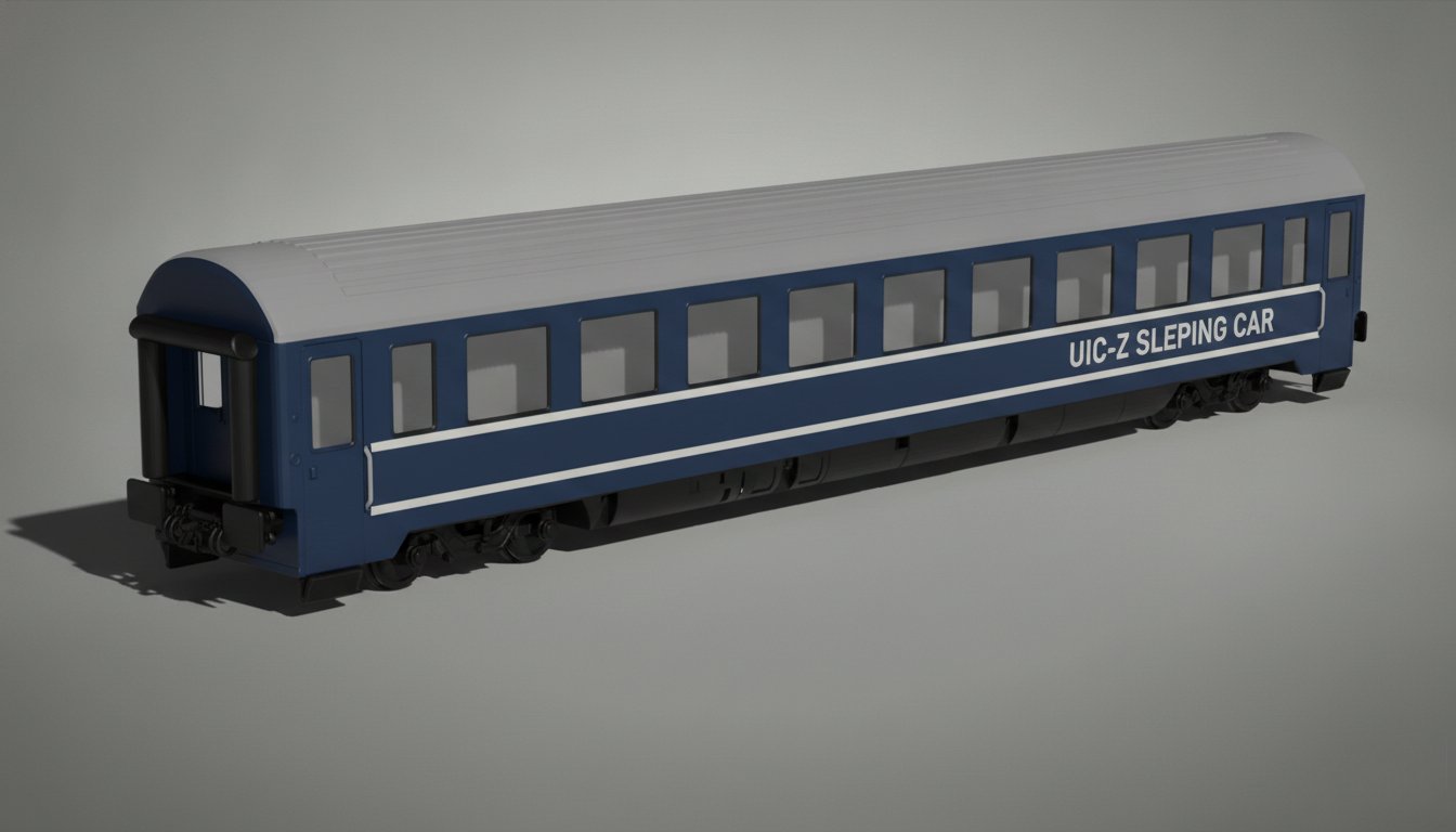 UIC-Z Sleeping Car STL 3D Print Model
