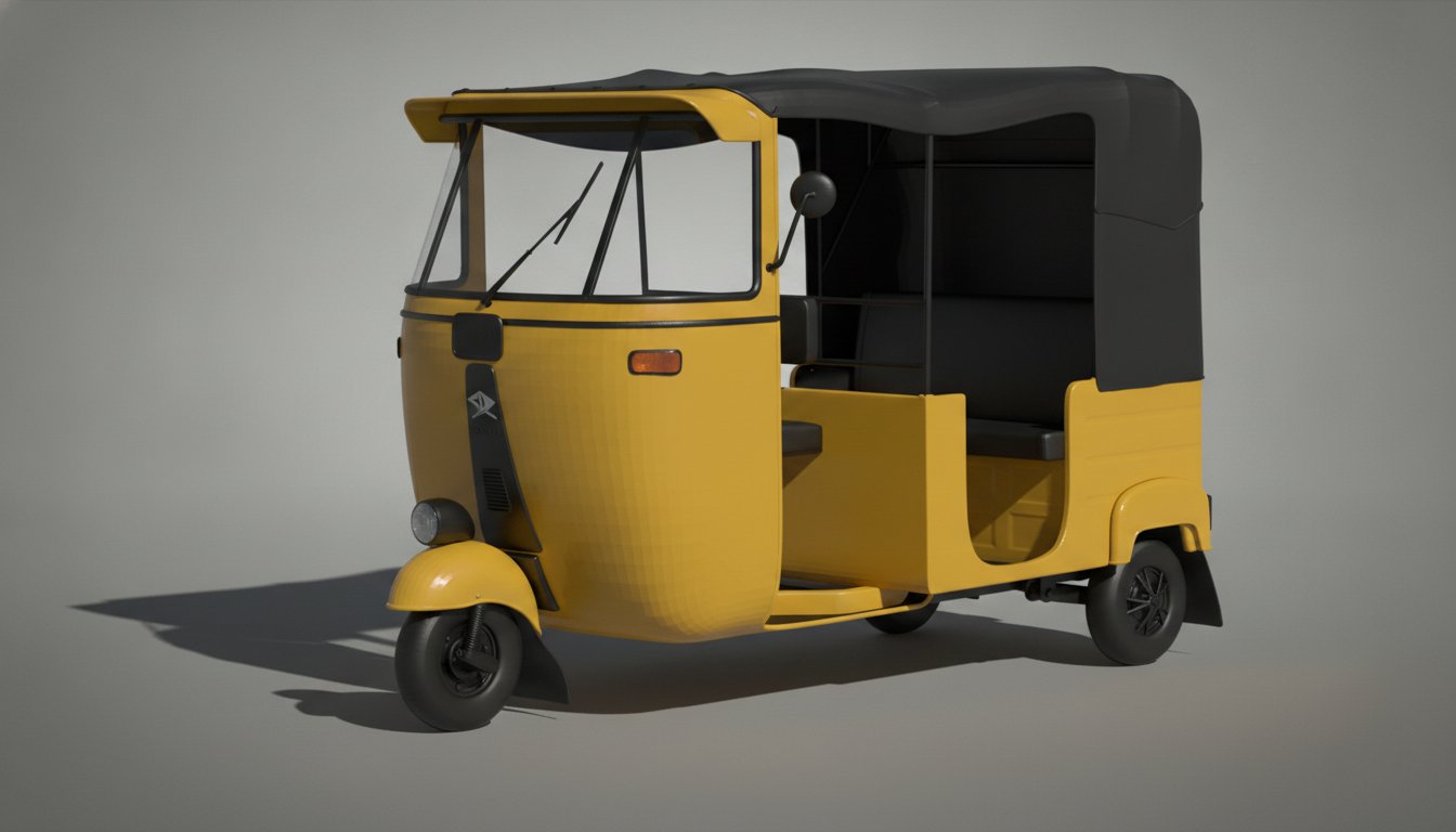 Bajaj RE Auto Rickshaw STL 3D Print Model