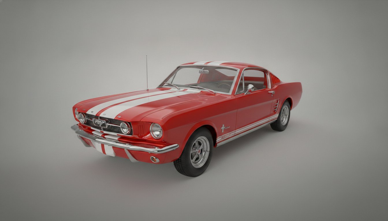 Ford Mustang Fastback 1965 STL 3D Print Model