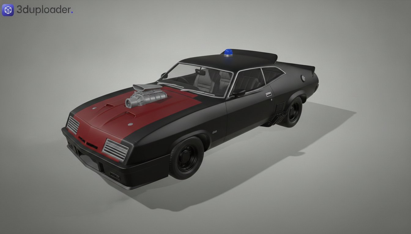 Ford Falcon XB GT Coupe Mad Max STL 3D Print Model