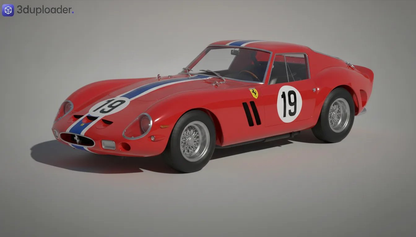 Ferrari 250 GTO 1962 STL 3D Print Model