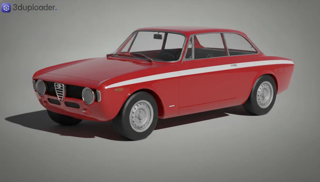Alfa Romeo Giulia Sprint GTA 1600 STL 3D Print Model