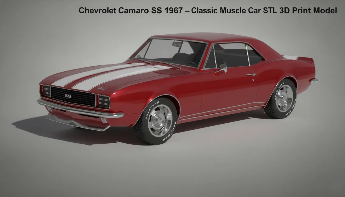 Chevrolet Camaro SS 1967 STL 3D Print Model