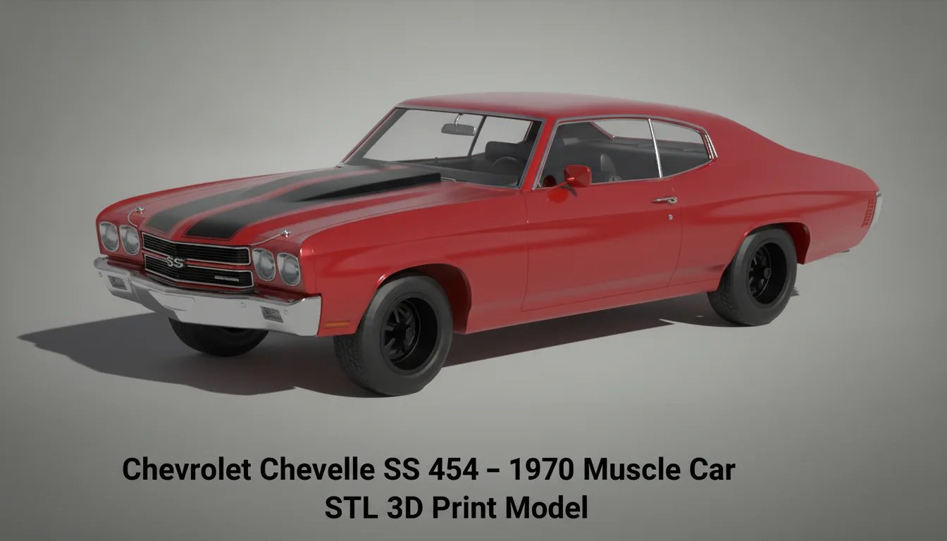 Chevrolet Chevelle SS 454 1970 STL 3D Print Model
