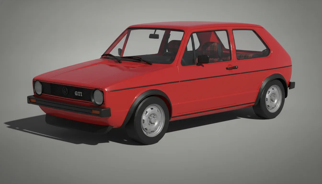 Volkswagen Golf GTI Mk1 1976 STL 3D Print Model