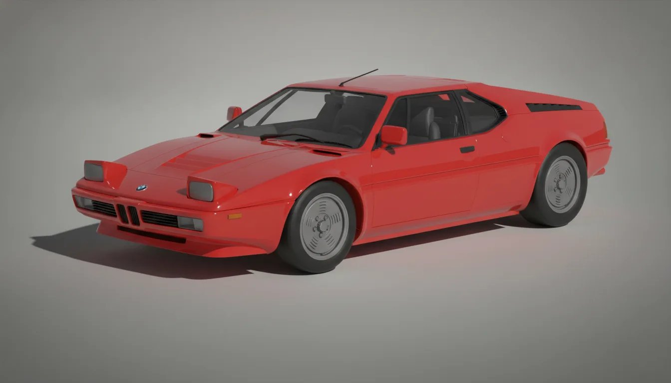 BMW M1 1979 STL 3D Print Model
