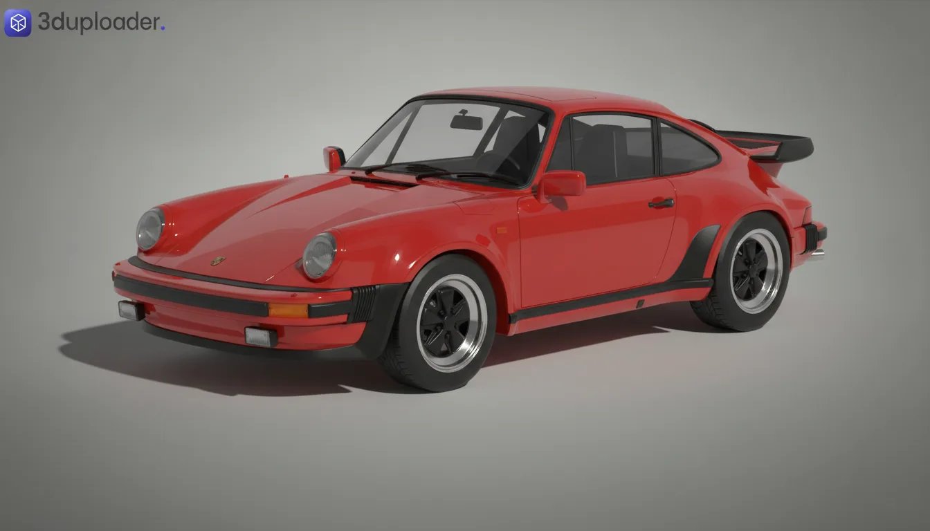 Porsche 930 911 Turbo 3.3 STL 3D Print Model