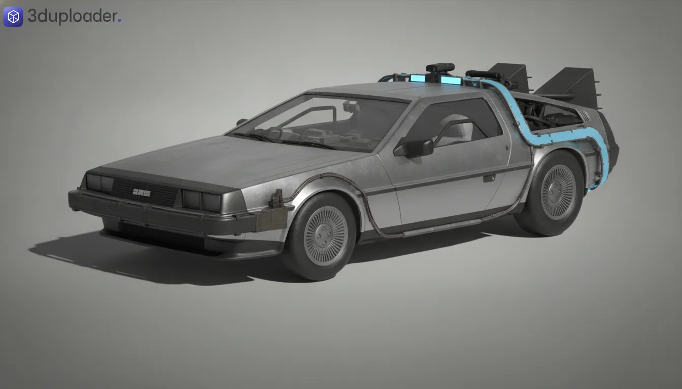 DeLorean DMC-12 Back to the Future STL 3D Print Model