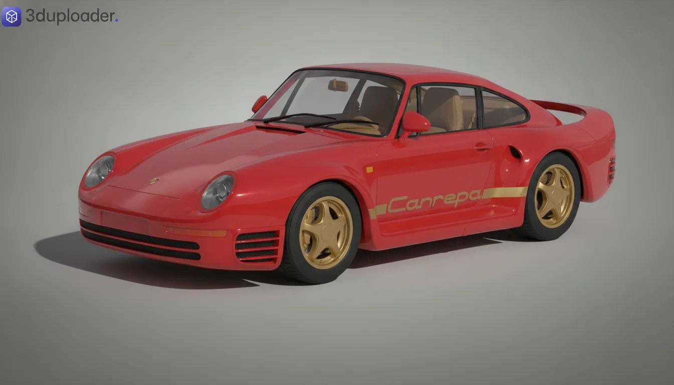 Porsche 959 Canepa Upgrade STL 3D Print Model