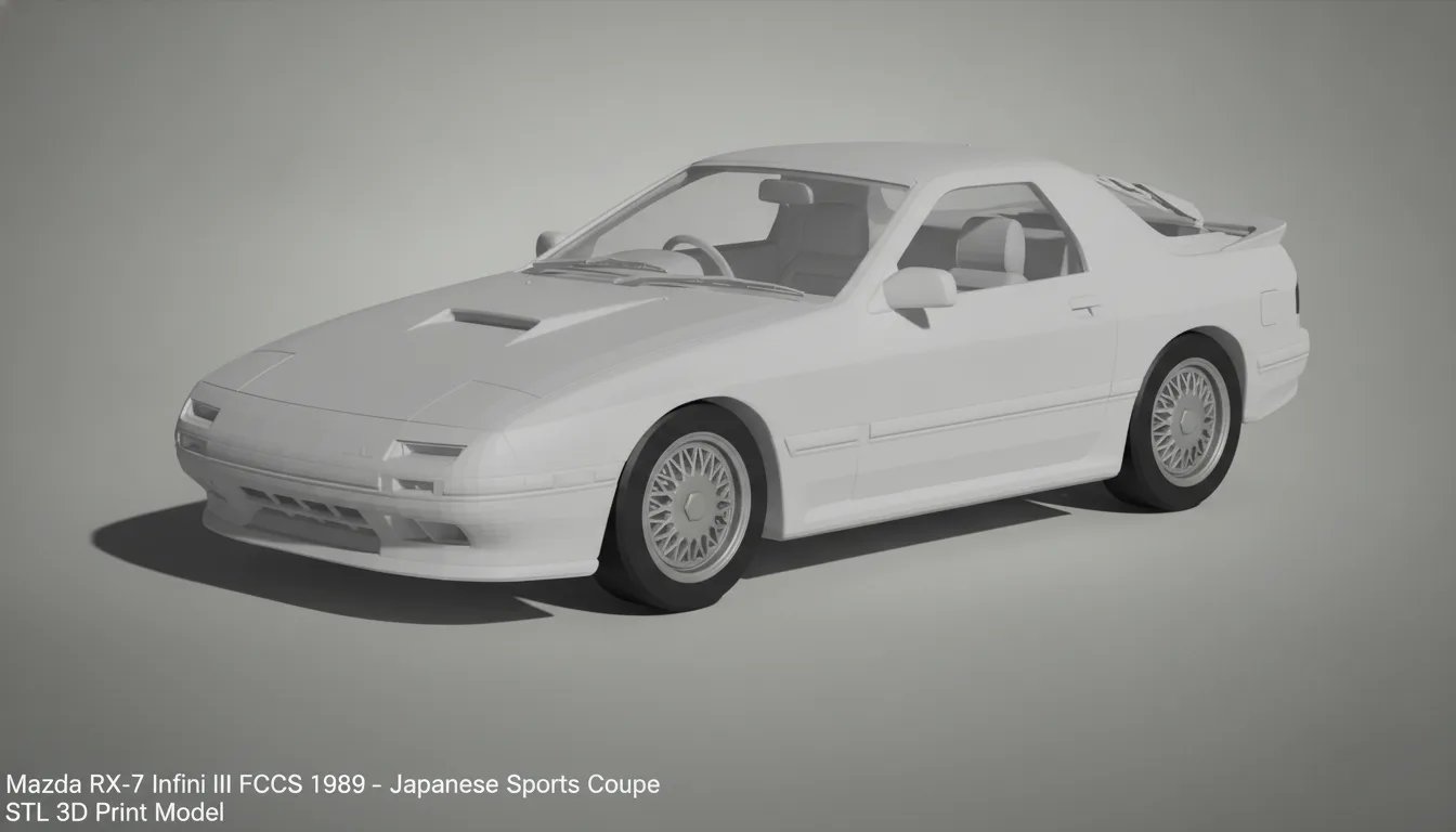 Mazda RX-7 Infini III FC3S 1989 STL 3D Print Model