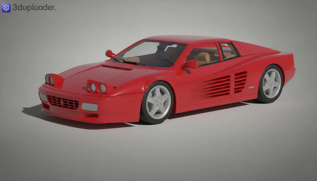 Ferrari 512 TR STL 3D Print Model