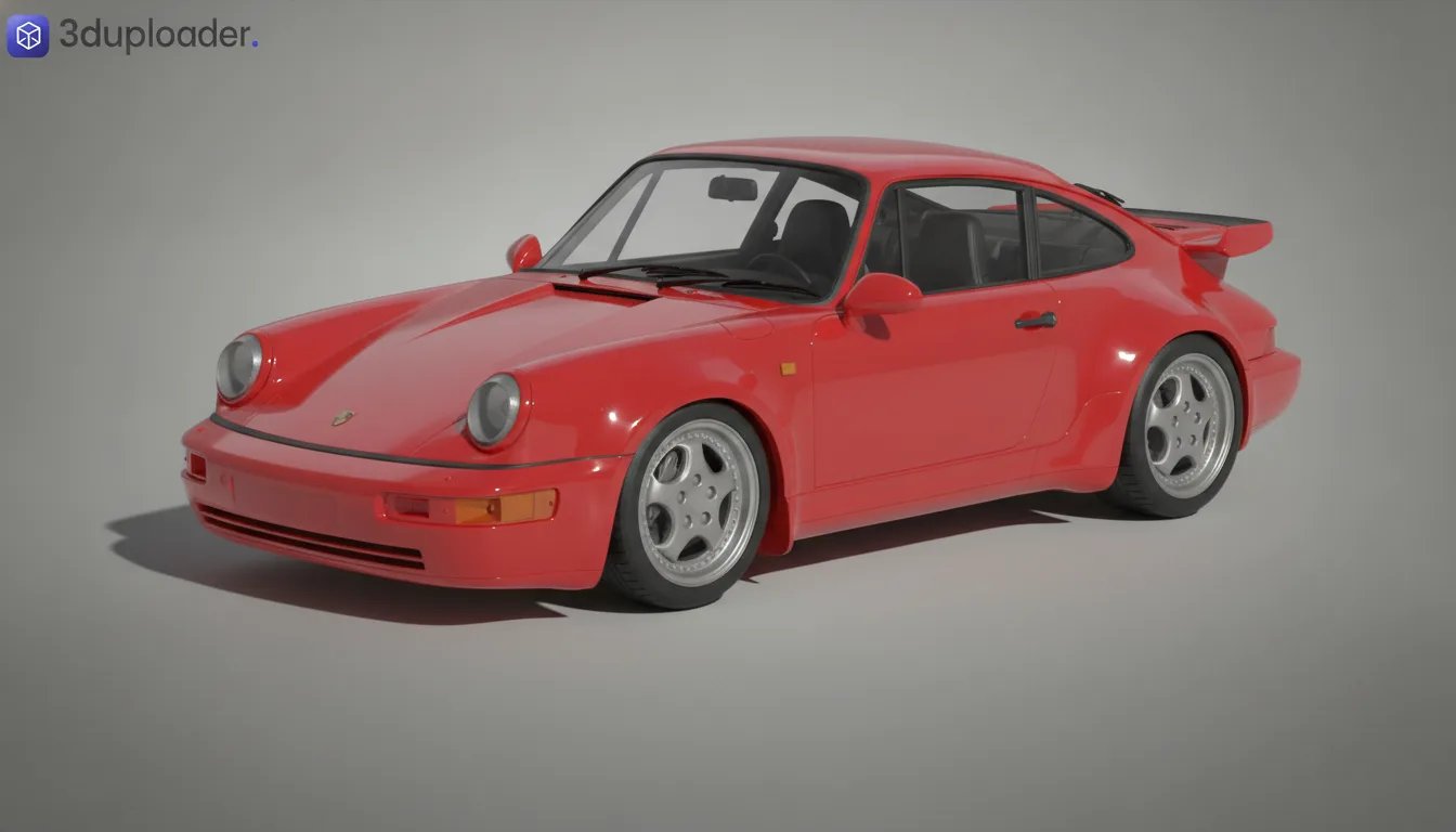 Porsche 911 964 Turbo S STL 3D Print Model