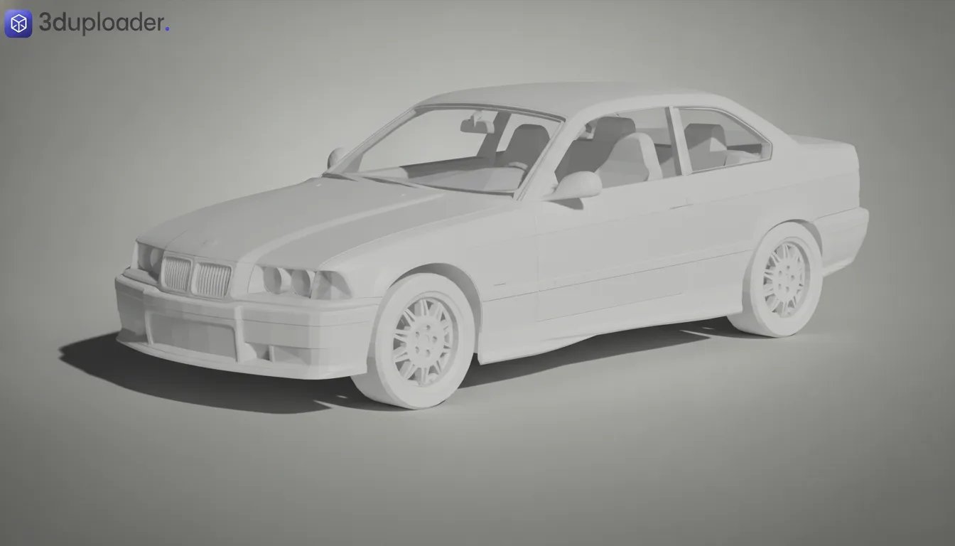 BMW M3 E36 STL 3D Print Model