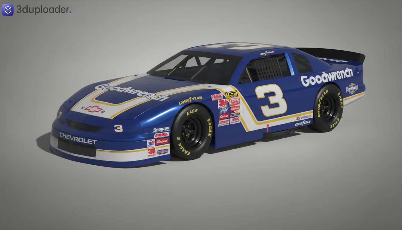 Chevrolet Monte Carlo 1993 NASCAR STL 3D Print Model