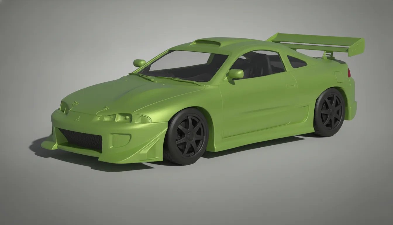 Mitsubishi Eclipse 1995 Fast & Furious STL 3D Print Model