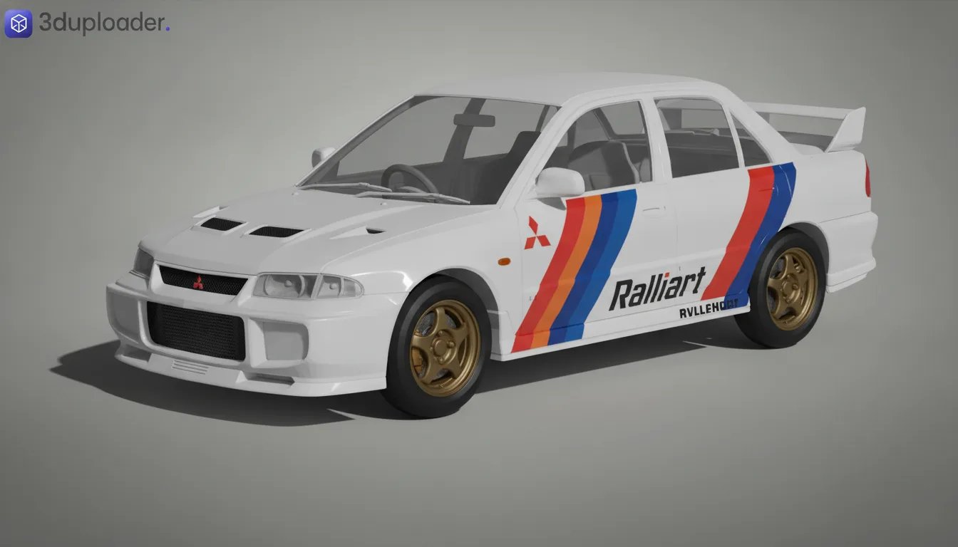 Mitsubishi Lancer Evo 3 GSR STL 3D Print Model