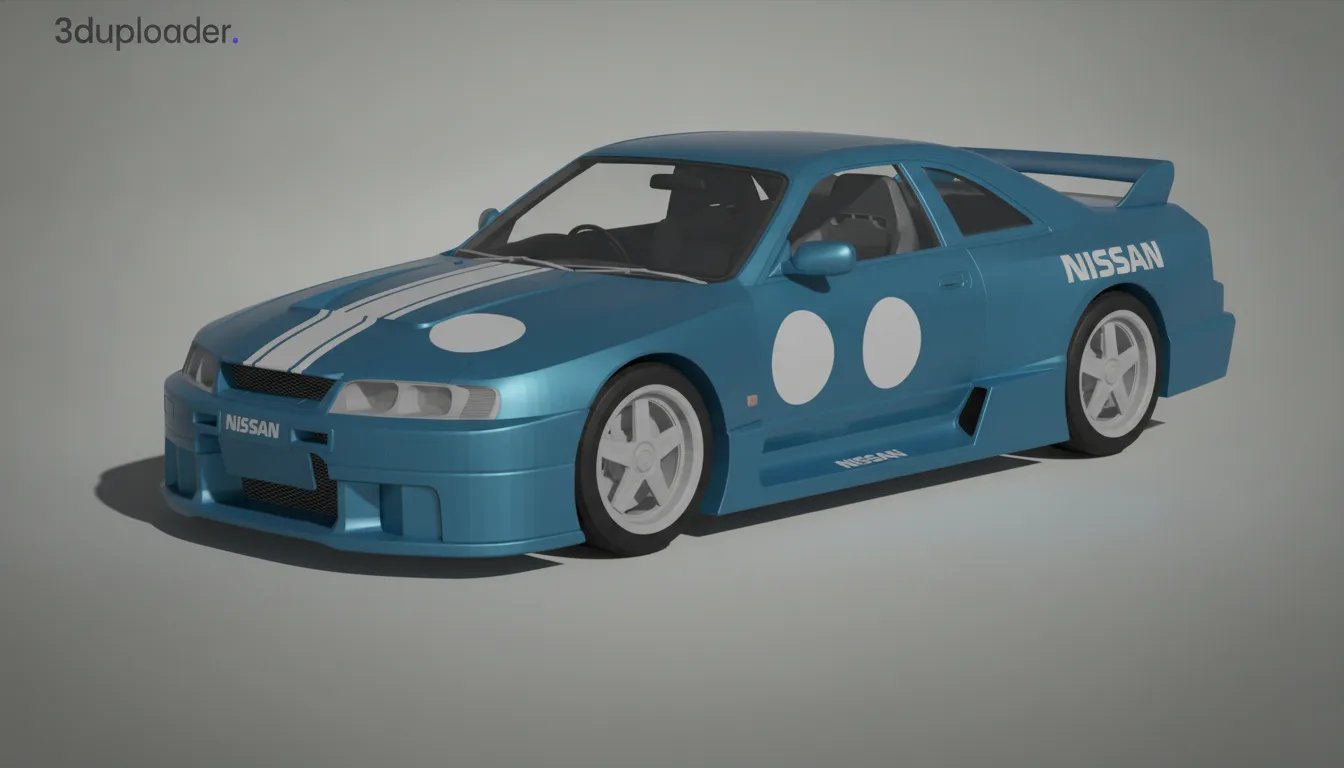 Nissan Skyline GT-R R33 LM STL 3D Print Model
