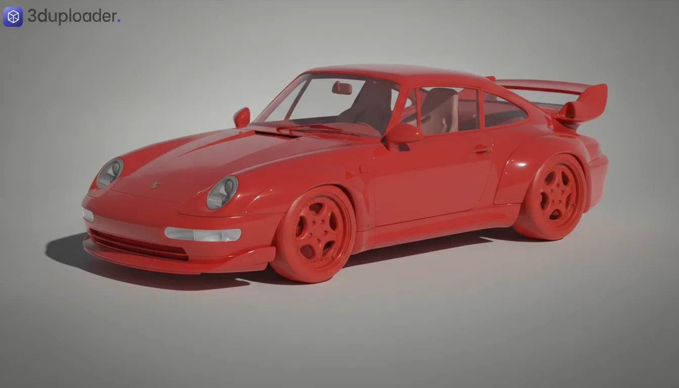 Porsche 911 GT2 (993) STL 3D Print Model