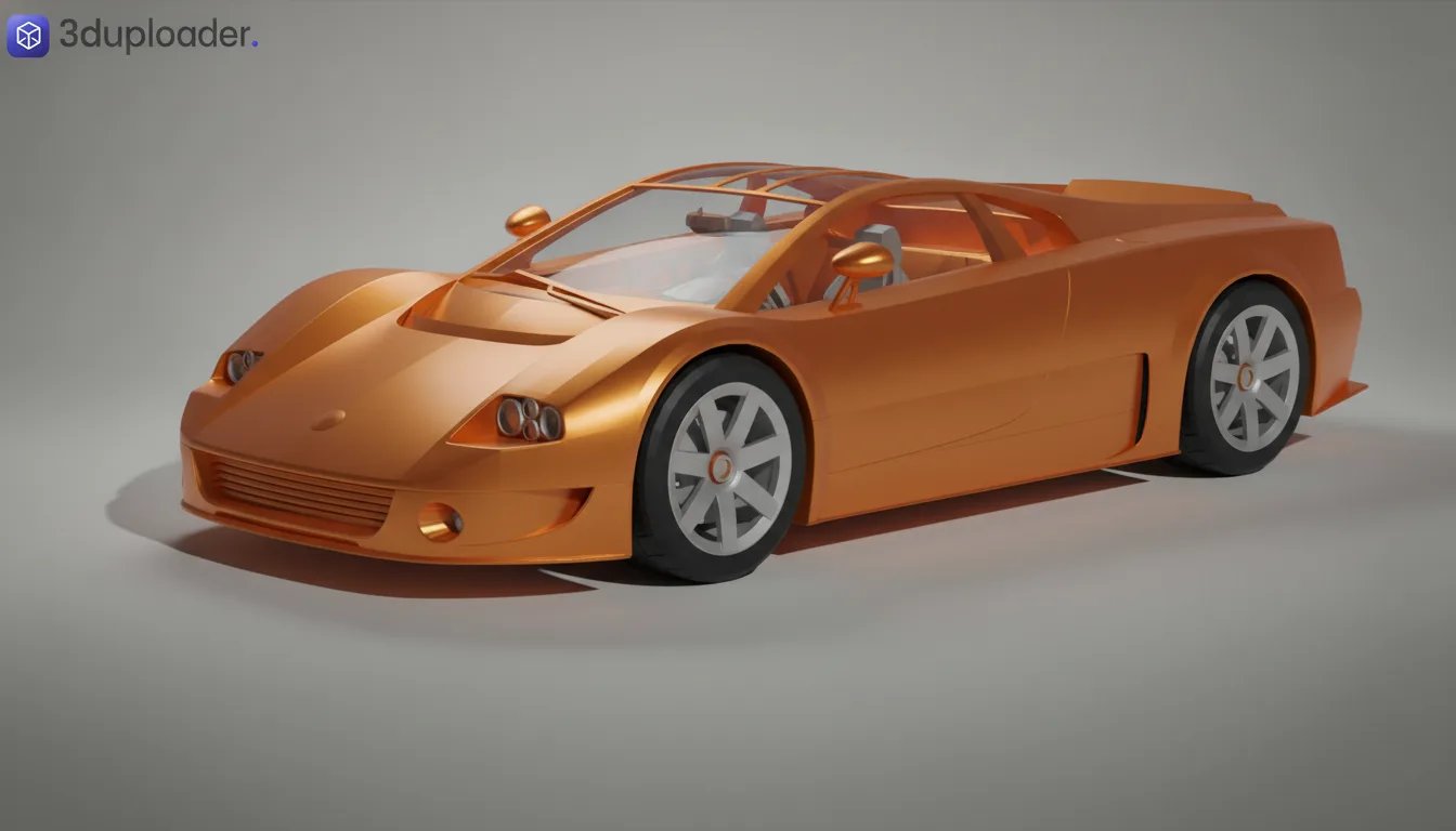 Volkswagen W12 Concept 1997 STL 3D Print Model