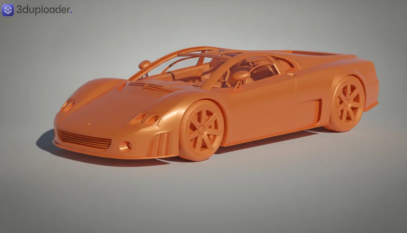 Volkswagen W12 Nardo Coupe Concept STL 3D Print Model