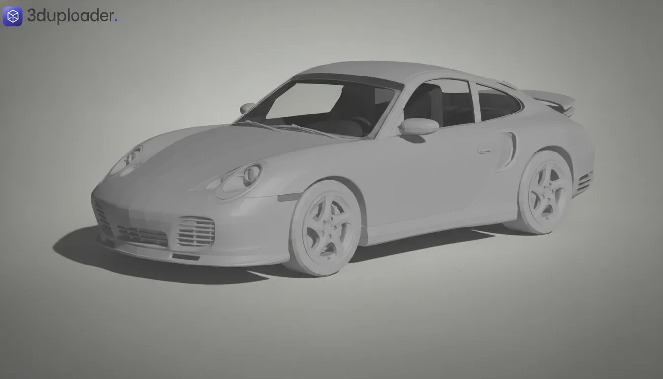Porsche 911 Turbo 996 STL 3D Print Model