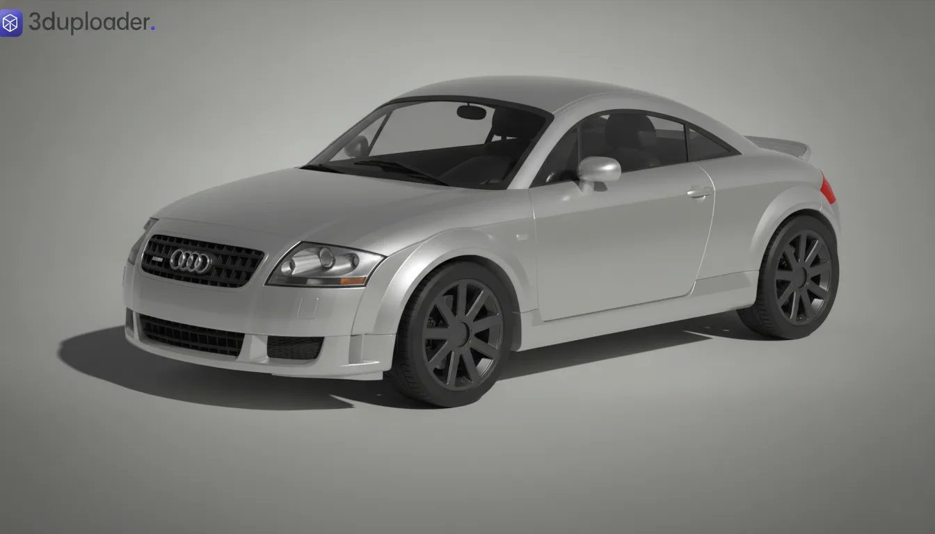 Audi TT 3.2 DSG Quattro 2003 STL 3D Print Model