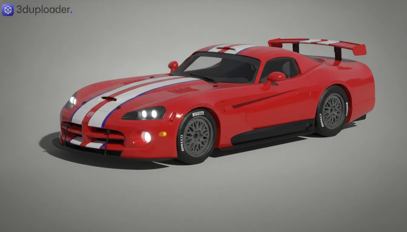 Dodge Viper Competition Coupe 2003 STL 3D Print Model