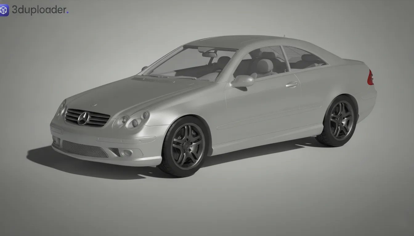 Mercedes-Benz CLK 55 AMG W208 STL 3D Print Model