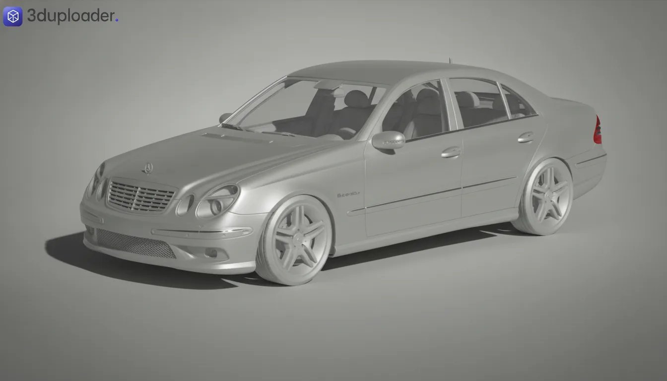 Mercedes-Benz E55 AMG W211 STL 3D Print Model