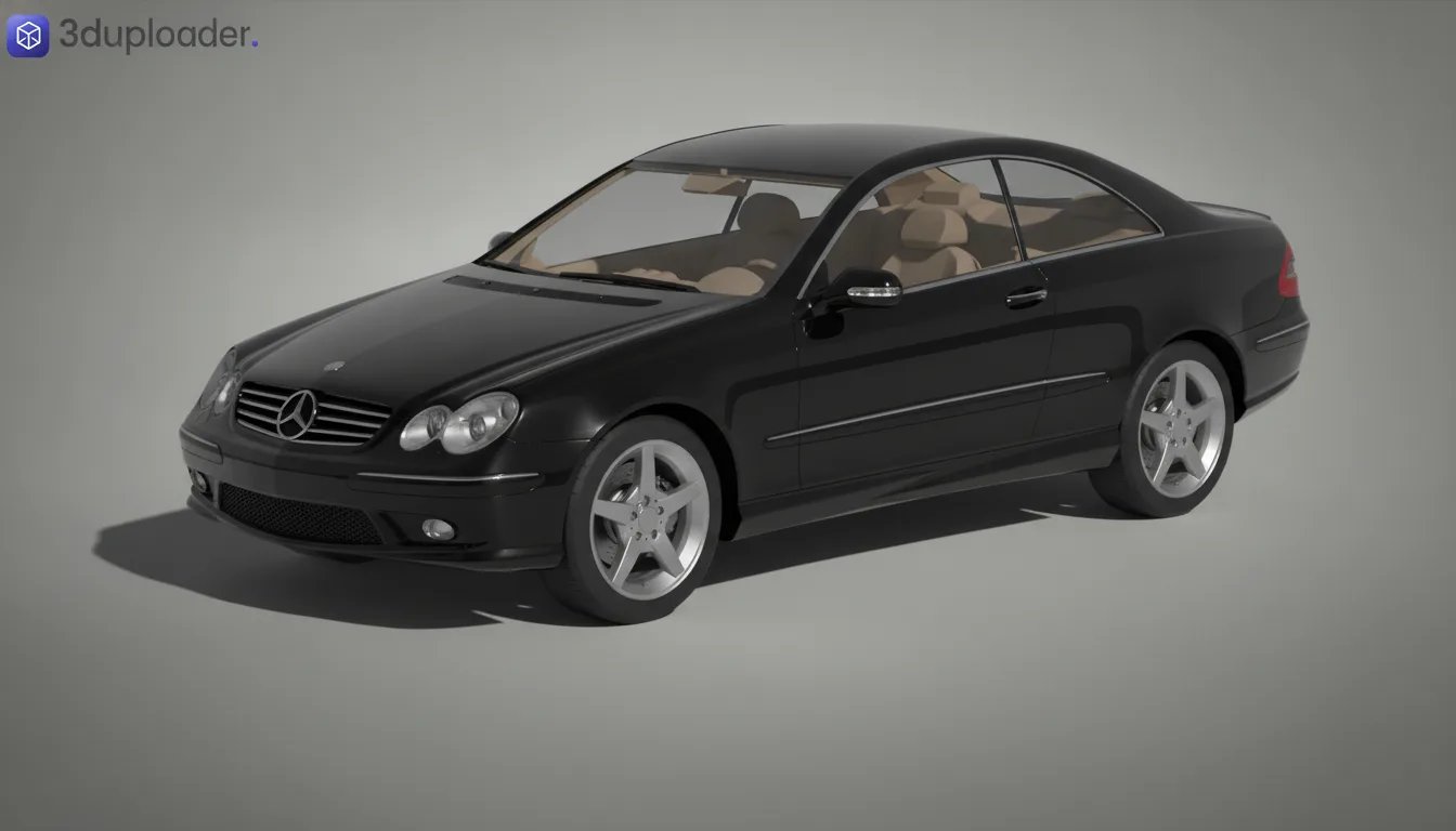 Mercedes-Benz CLK500 C209 STL 3D Print Model