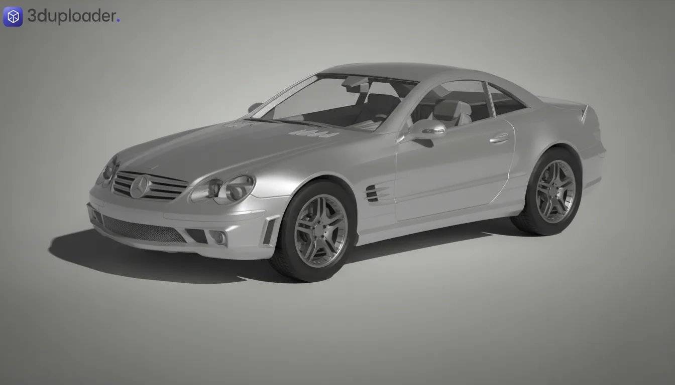 Mercedes-Benz SL65 AMG R230 STL 3D Print Model