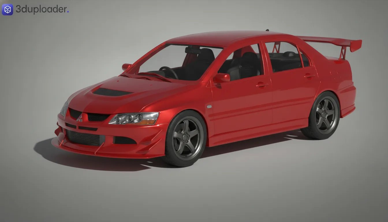 Mitsubishi Lancer Evo 9 APR Tokyo Drift STL 3D Print Model