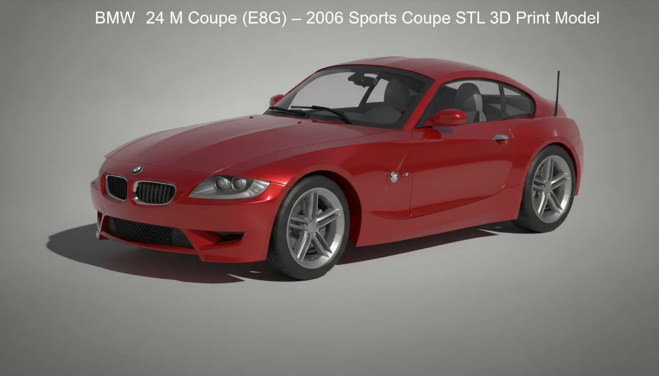 BMW Z4 M Coupe E86 STL 3D Print Model