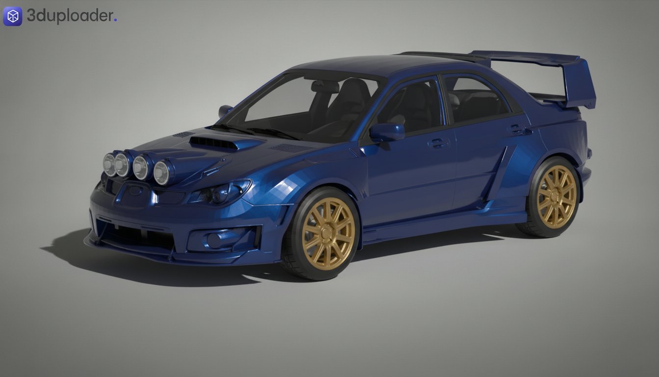 Subaru Impreza WRX STi 2006 Widebody STL 3D Print Model